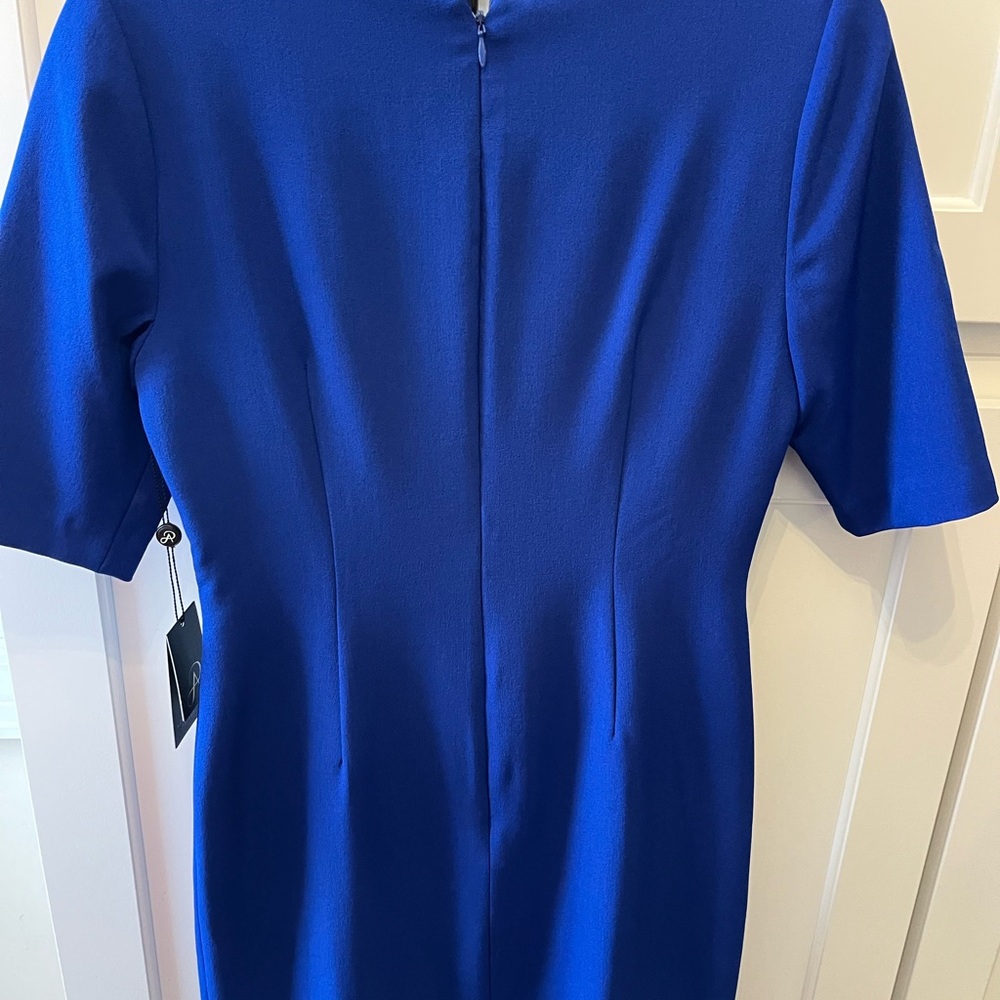 Adrianna Papell Royal Blue Long Sleeve Dress
